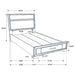 Miranda Bedroom Sets Black - U&U Home Budget Furniture (Carteret, NJ)
