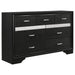 Miranda 7-drawer Dresser Black and Rhinestone - U&U Home Budget Furniture (Carteret, NJ)