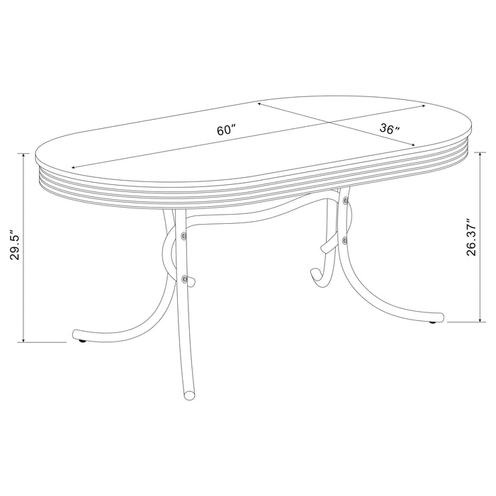 Retro Dining Sets - U&U Home Budget Furniture (Carteret, NJ)