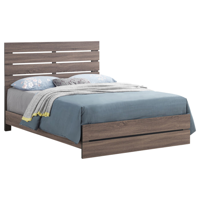 Brantford Wood Storage Panel Bed - U&U Home Budget Furniture (Carteret, NJ)
