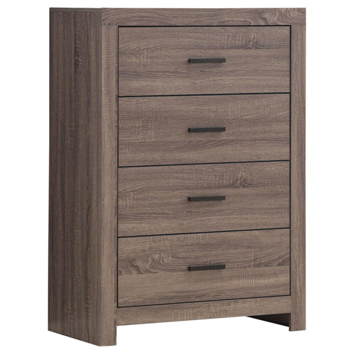 Brantford 4-drawer Chest Barrel Oak - U&U Home Budget Furniture (Carteret, NJ)