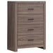 Brantford 4-drawer Chest Barrel Oak - U&U Home Budget Furniture (Carteret, NJ)