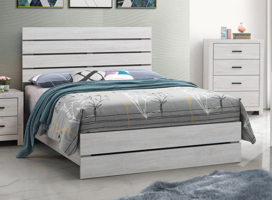 Brantford Wood Storage Panel Bed - U&U Home Budget Furniture (Carteret, NJ)