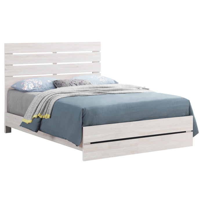 Brantford Wood Storage Panel Bed - U&U Home Budget Furniture (Carteret, NJ)