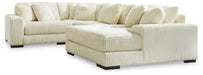 Lindyn Sectional with Chaise - U&U Home Budget Furniture (Carteret, NJ)