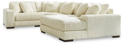 Lindyn Sectional with Chaise - U&U Home Budget Furniture (Carteret, NJ)