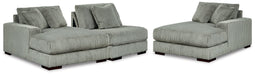 Lindyn Sectional with Double Chaise - U&U Home Budget Furniture (Carteret, NJ)