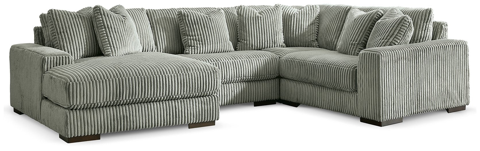 Lindyn Sectional with Chaise - U&U Home Budget Furniture (Carteret, NJ)