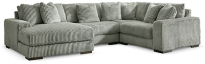 Lindyn Sectional with Chaise - U&U Home Budget Furniture (Carteret, NJ)