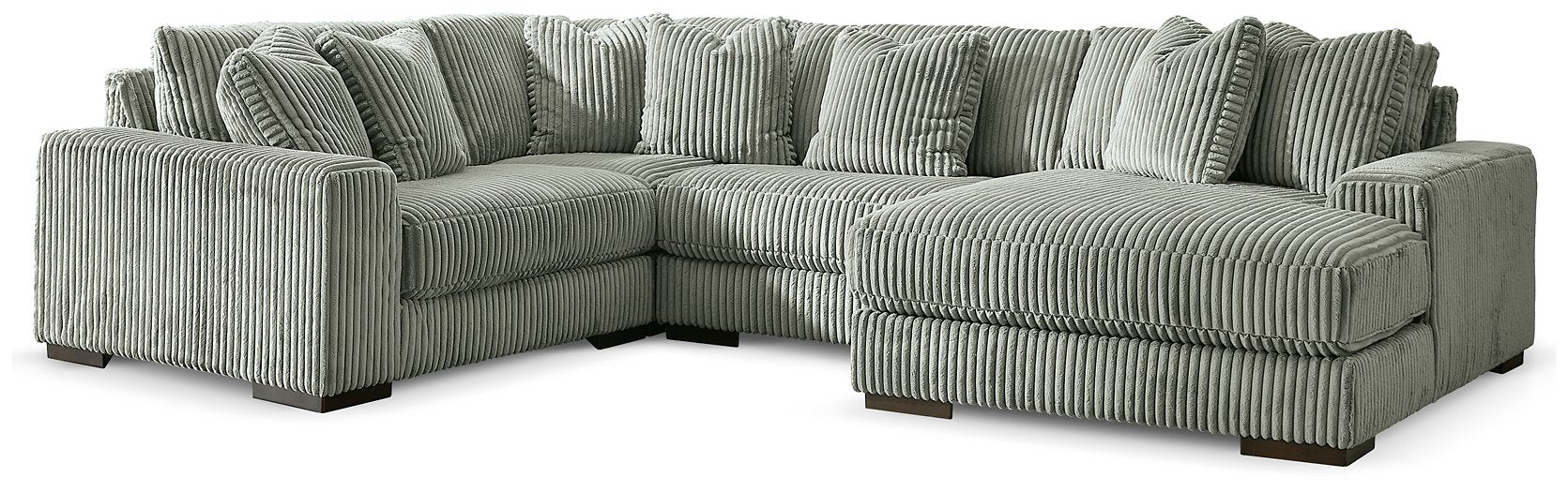 Lindyn Sectional with Chaise - U&U Home Budget Furniture (Carteret, NJ)