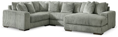Lindyn Sectional with Chaise - U&U Home Budget Furniture (Carteret, NJ)