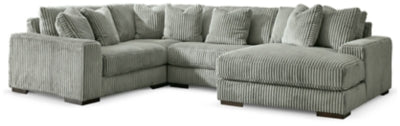 Lindyn Sectional with Chaise - U&U Home Budget Furniture (Carteret, NJ)