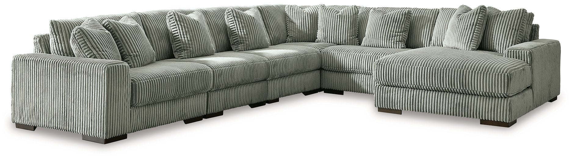 Lindyn Sectional with Chaise - U&U Home Budget Furniture (Carteret, NJ)