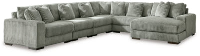 Lindyn Sectional with Chaise - U&U Home Budget Furniture (Carteret, NJ)