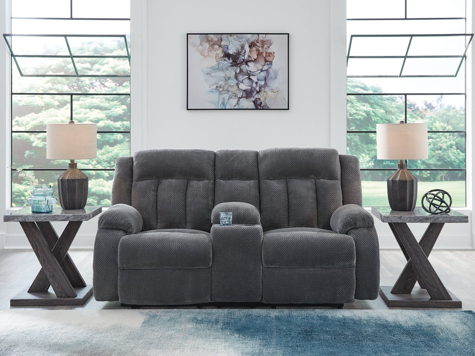 Observation Power Reclining Loveseat with Console - U&U Home Budget Furniture (Carteret, NJ)