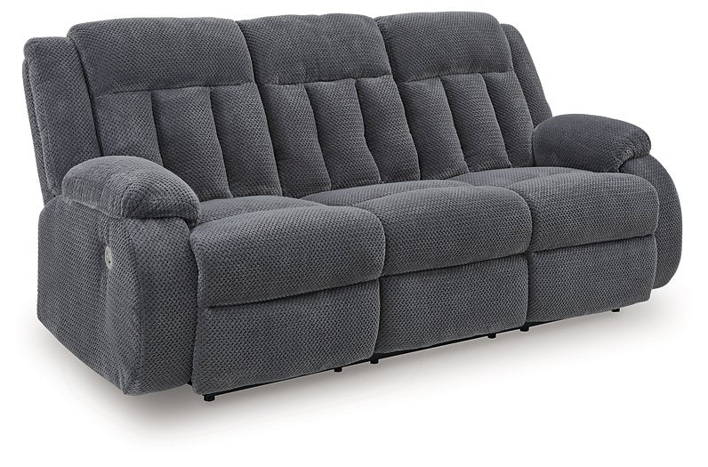 Observation Power Reclining Sofa with Drop Down Table - U&U Home Budget Furniture (Carteret, NJ)