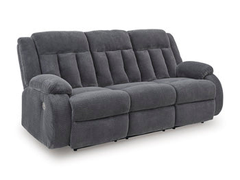 Observation Power Reclining Sofa with Drop Down Table - U&U Home Budget Furniture (Carteret, NJ)