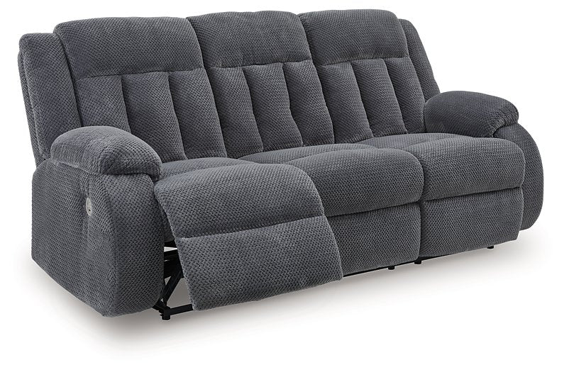 Observation Power Reclining Sofa with Drop Down Table - U&U Home Budget Furniture (Carteret, NJ)