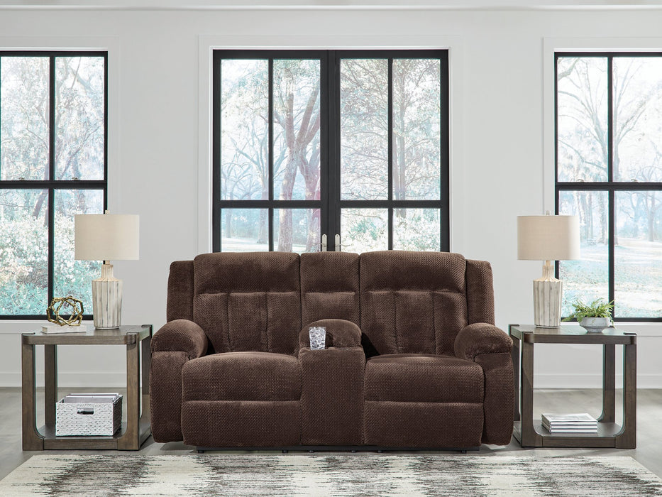 Observation Power Reclining Loveseat with Console - U&U Home Budget Furniture (Carteret, NJ)