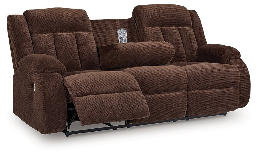Observation Power Reclining Sofa with Drop Down Table - U&U Home Budget Furniture (Carteret, NJ)