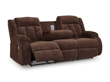 Observation Power Reclining Sofa with Drop Down Table - U&U Home Budget Furniture (Carteret, NJ)