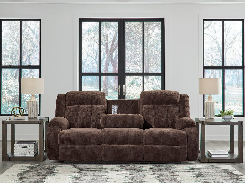 Observation Power Reclining Sofa with Drop Down Table - U&U Home Budget Furniture (Carteret, NJ)
