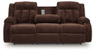 Observation Power Reclining Sofa with Drop Down Table - U&U Home Budget Furniture (Carteret, NJ)