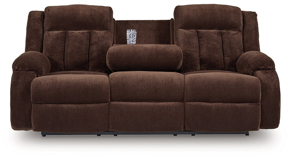 Observation Power Reclining Sofa with Drop Down Table - U&U Home Budget Furniture (Carteret, NJ)