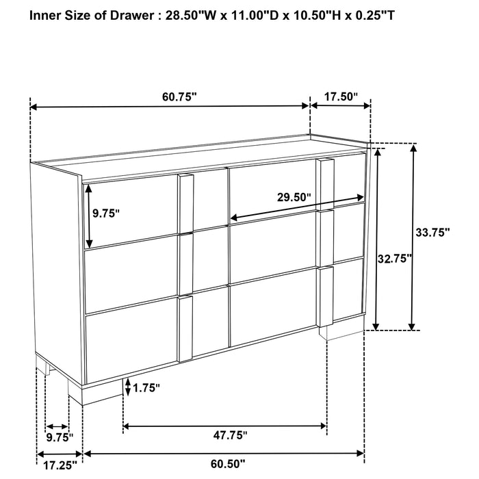 Hyland 4 & 5 Piece Bedroom Set E.King & Queen - U&U Home Budget Furniture (Carteret, NJ)