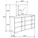 Hyland Dresser With Mirror - U&U Home Budget Furniture (Carteret, NJ)