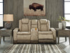 Next-Gen DuraPella Power Reclining Loveseat with Console - U&U Home Budget Furniture (Carteret, NJ)