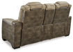 Next-Gen DuraPella Power Reclining Loveseat with Console - U&U Home Budget Furniture (Carteret, NJ)
