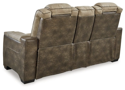 Next-Gen DuraPella Power Reclining Loveseat with Console - U&U Home Budget Furniture (Carteret, NJ)