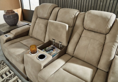 Next-Gen DuraPella Power Reclining Loveseat with Console - U&U Home Budget Furniture (Carteret, NJ)