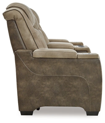 Next-Gen DuraPella Power Reclining Loveseat with Console - U&U Home Budget Furniture (Carteret, NJ)