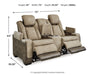 Next-Gen DuraPella Power Reclining Loveseat with Console - U&U Home Budget Furniture (Carteret, NJ)