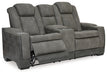 Next-Gen DuraPella Power Reclining Loveseat with Console - U&U Home Budget Furniture (Carteret, NJ)