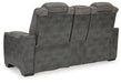 Next-Gen DuraPella Power Reclining Loveseat with Console - U&U Home Budget Furniture (Carteret, NJ)