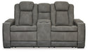 Next-Gen DuraPella Power Reclining Loveseat with Console - U&U Home Budget Furniture (Carteret, NJ)
