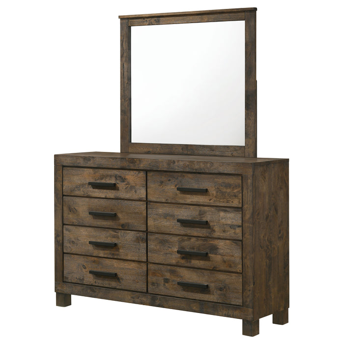 Woodmont Dresser With Mirror - U&U Home Budget Furniture (Carteret, NJ)