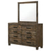 Woodmont Dresser With Mirror - U&U Home Budget Furniture (Carteret, NJ)