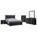 Marceline Bedroom Sets White & Black 4 & 5 Piece - U&U Home Budget Furniture (Carteret, NJ)