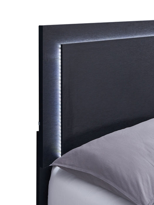 Marceline Bedroom Sets White & Black 4 & 5 Piece - U&U Home Budget Furniture (Carteret, NJ)
