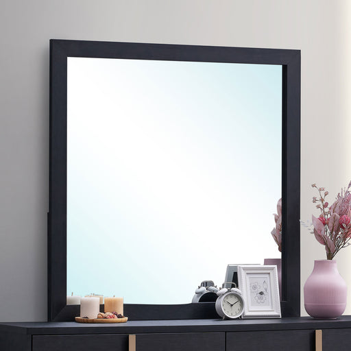 Marceline Dresser Mirror Black - U&U Home Budget Furniture (Carteret, NJ)