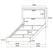 Marceline Bedroom Sets White & Black 4 & 5 Piece - U&U Home Budget Furniture (Carteret, NJ)