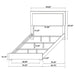 Marceline Bedroom Sets White & Black 4 & 5 Piece - U&U Home Budget Furniture (Carteret, NJ)
