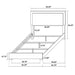 Marceline Beds White & Black Eastren King, Full, Twin, & Queen - U&U Home Budget Furniture (Carteret, NJ)