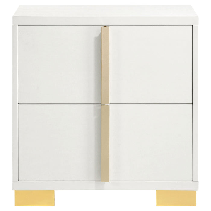 Marceline Bedroom Sets White & Black 4 & 5 Piece - U&U Home Budget Furniture (Carteret, NJ)