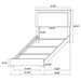 Marceline Bedroom Sets White & Black 4 & 5 Piece - U&U Home Budget Furniture (Carteret, NJ)