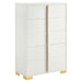 Marceline Bedroom Sets White & Black 4 & 5 Piece - U&U Home Budget Furniture (Carteret, NJ)